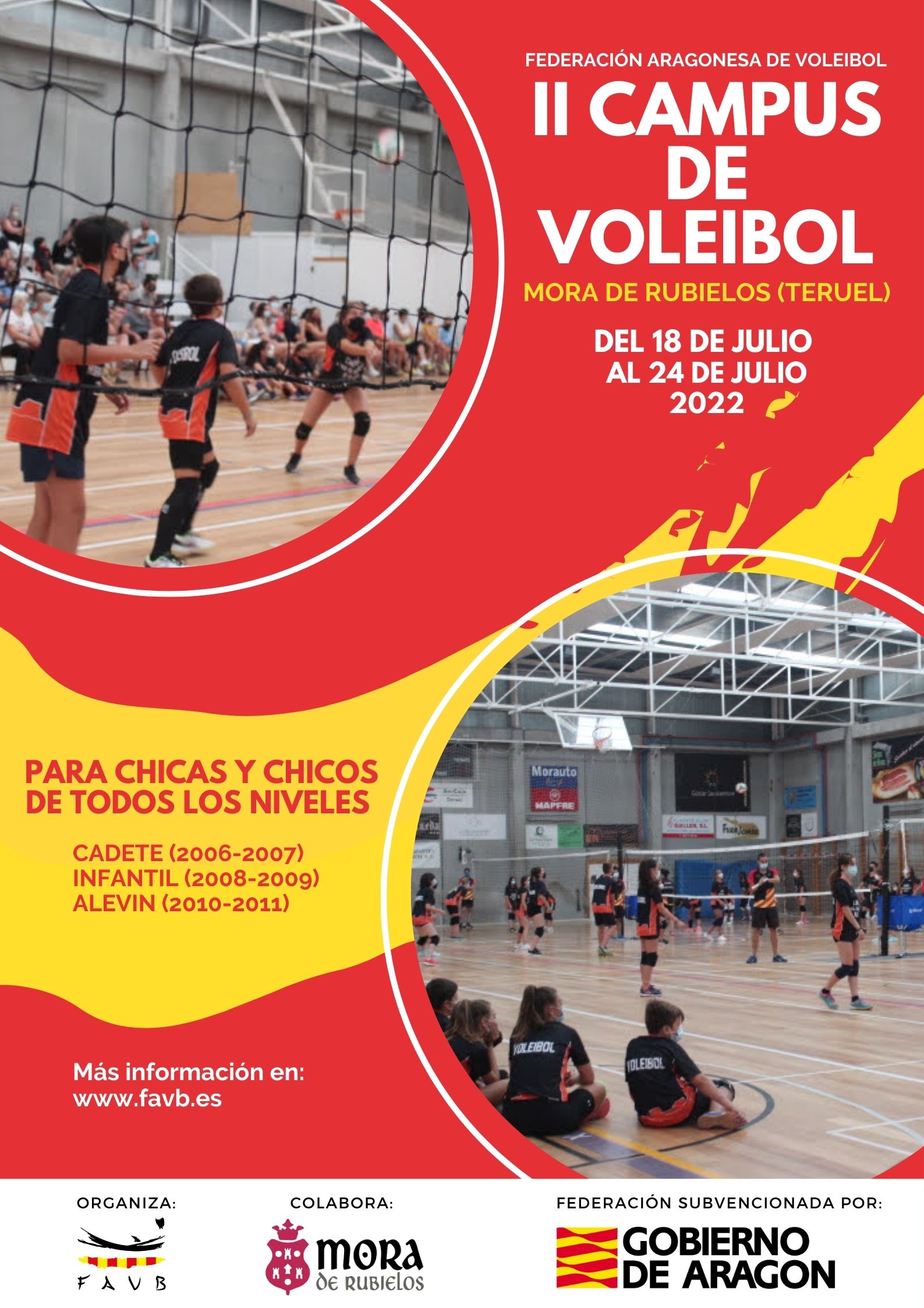 II CAMPUS DE VOLEIBOL EN MORA DE RUBIELOS Federación Aragonesa de